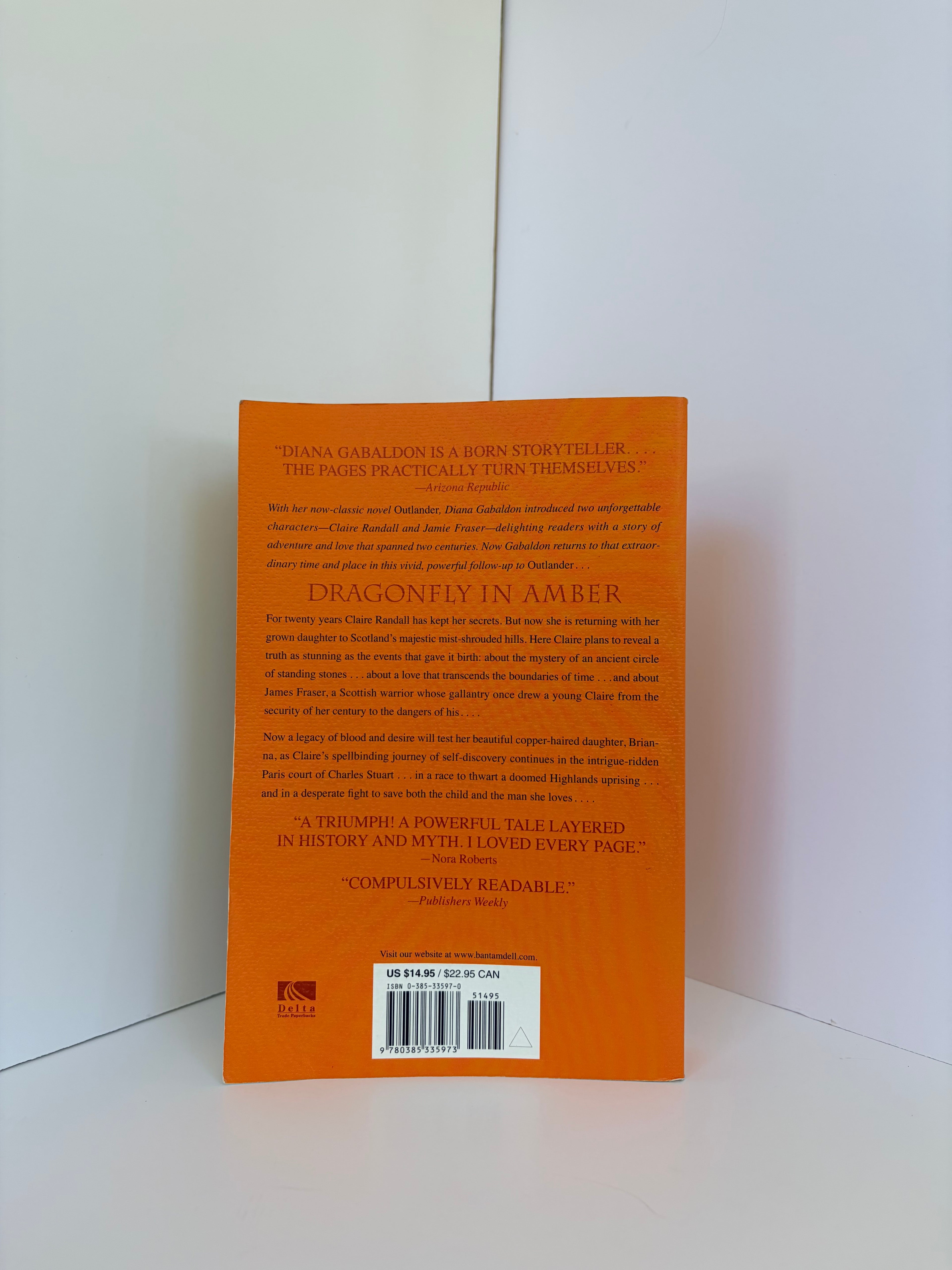 Dragonfly In Amber (Outlander #2) by Diana Gabaldon (2001, Paperback) Condition: Good